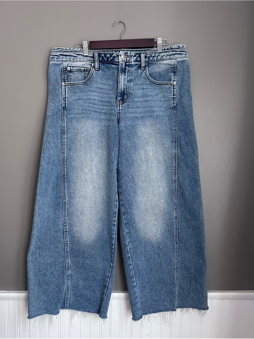 Celebrity Pink Juniors Size 15 Low Rise Wide Leg Double Waist Jeans